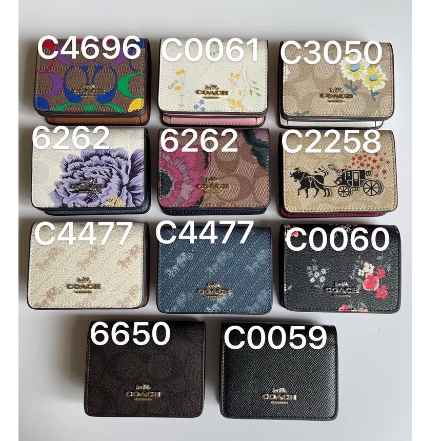 Ví cầm tay Coach, túi đựng tiền xu, ví nữ, c3050, c3058, c0061, c6262, c4696, c2258,c0059, c6650, 4477