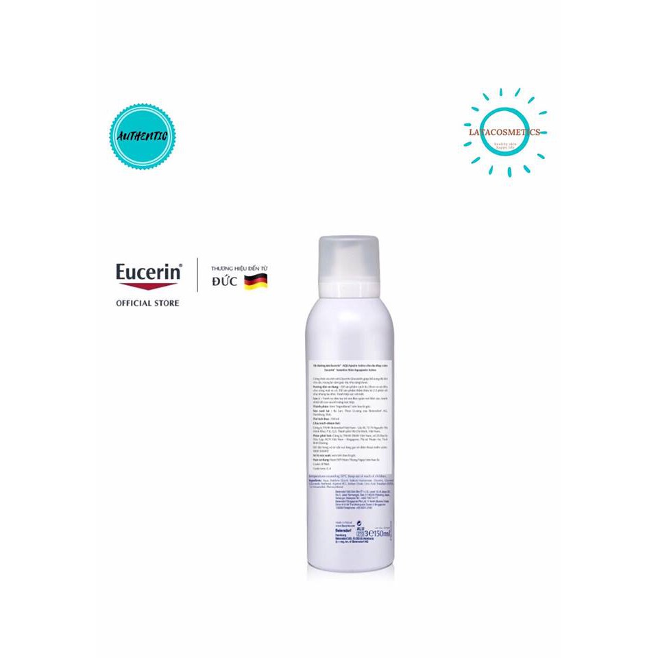 Xịt dưỡng ẩm cho da nhạy cảm Eucerin Hyaluron Mist Spray 150ml [MỸ PHẨM CHÍNH HÃNG]