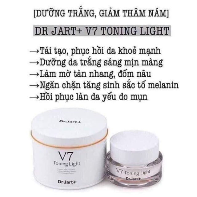 KEM DƯỠNG DA V7 TONING LIGHT HŨ TRÒN