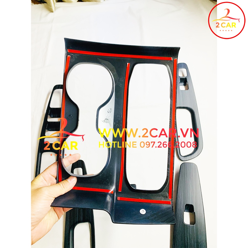 Ốp nội thất Huyndai Santafe 2019-2021 vân đá cao cấp, Ốp trang trí nội thất Santafe vân đá