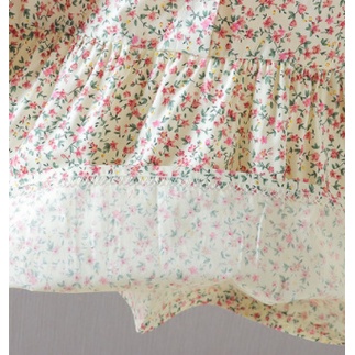 Đầm Tay Dài Cổ Búp Bê In Họa Tiết Hoa Thời Trang Xuân Thu Dành Cho Bé Gái 0-4 Tuổi