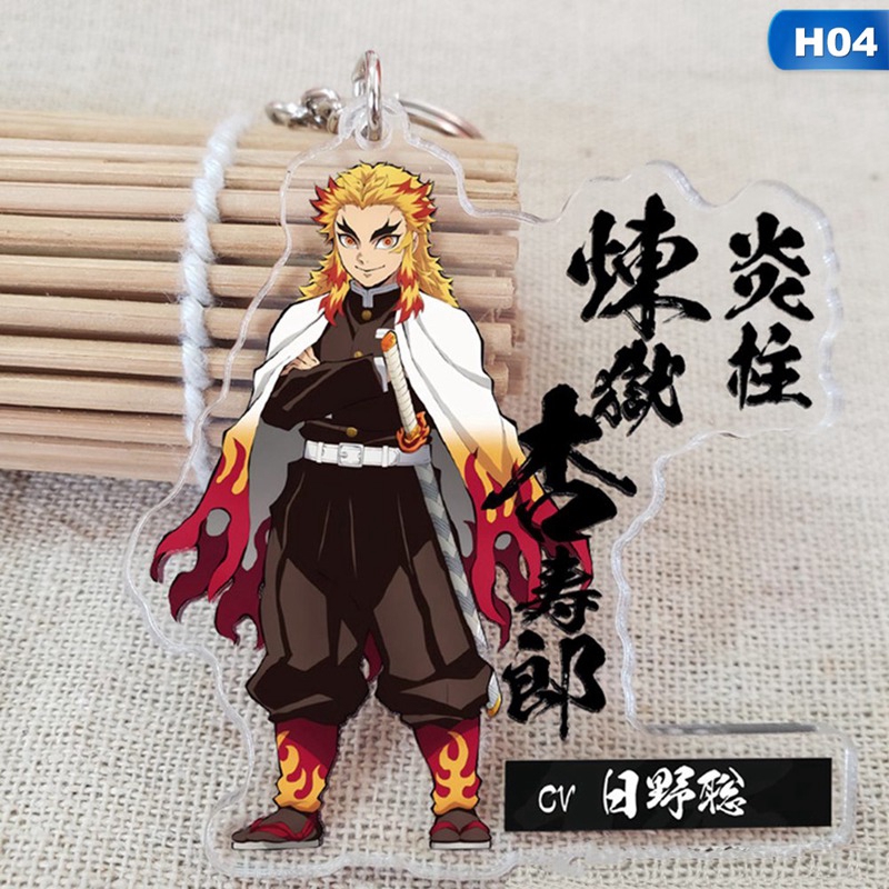 Tmdbyx Móc chìa khóa mặt hình nhân vật hoạt hình Kimetsu No yaiba xinh xắn