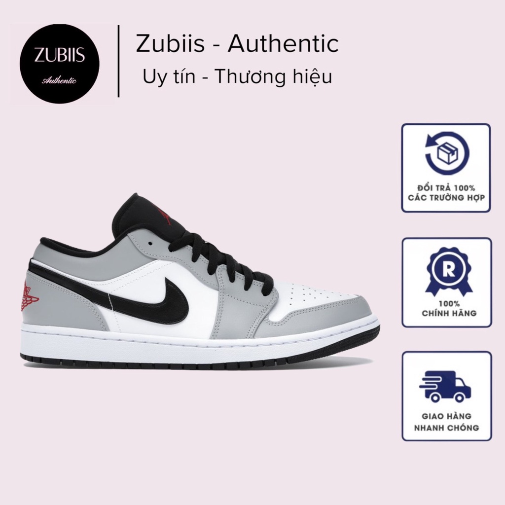 Giày Jordan 1 low light smoke grey, JD1 đen xám bản chuẩn Trung tặng box bảo vệ giày