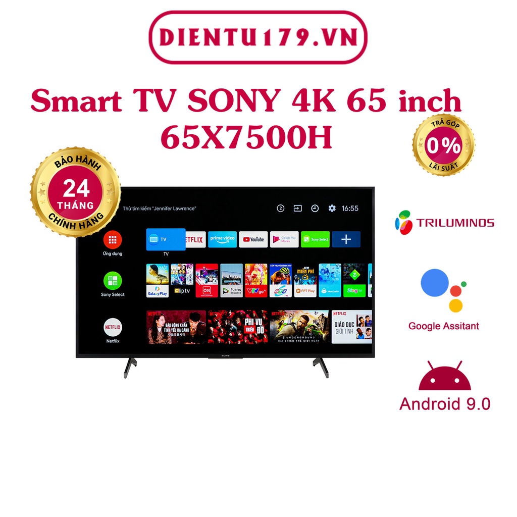 Android Tivi Sony 4K 65 inch 65X7500H