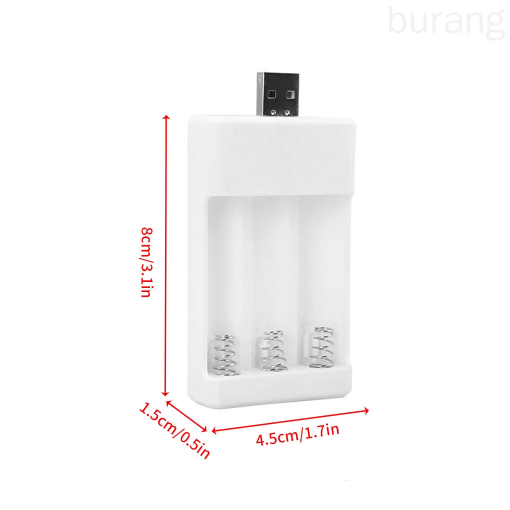 Bộ sạc pin AA AAA 3 ngăn tiện lợi