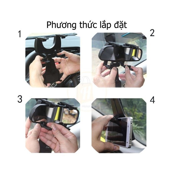 ⚡️Freeship 99k - Toàn quốc⚡️ Giá Đỡ Điện Thoại Gắn Gương Chiếu Hậu Xe Ô Tô | BigBuy360 - bigbuy360.vn