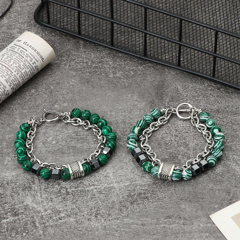 Vòng Tay Chuỗi Hạt Đá Obsidian 8mm Thời Trang