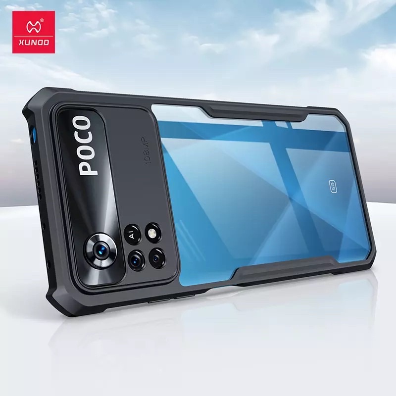 Ốp lưng Xundd cho Xiaomi Poco X4 Pro X4pro 5G chống sốc bảo vệ camera sau mặt lưng trong suốt chống trầy xước