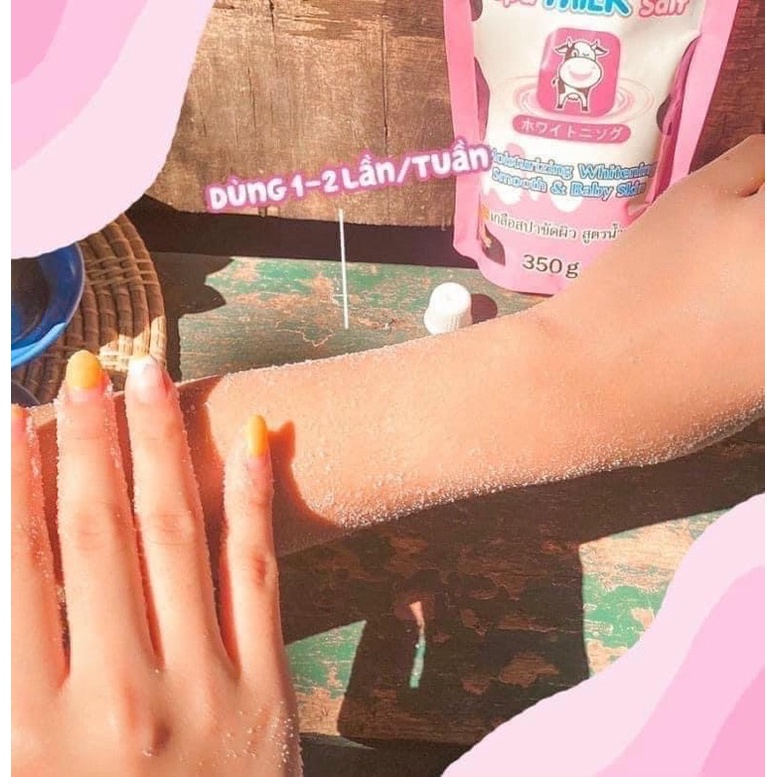 Muối tắm A Bonne sữa bò tẩy tế bào chết làm mịn da chính hãng