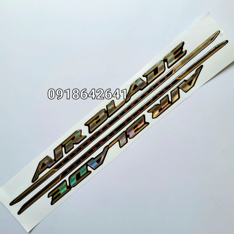 Bộ tem chữ Air Blade việt đời 2009-2010 nhựa dẻo như zin