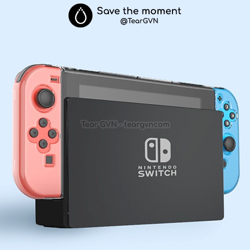 Ốp trong suốt cứng toàn máy (Akitomo) cho Nintendo Switch
