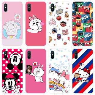Ốp điện thoại TPU silicon mềm in hình hoạt hình dễ thương cho Xiaomi Redmi9A