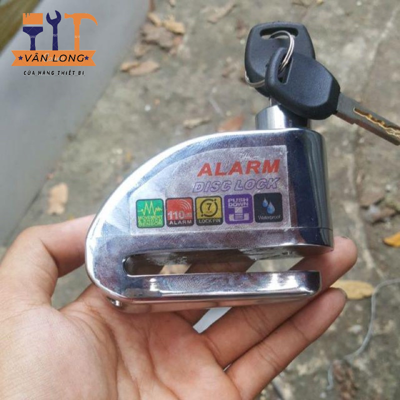 Ổ Khoá Đĩa Xe Máy Báo động chống trộm ALARM