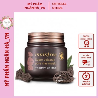 Mặt nạ đất sét tro núi lửa innisfree super volcanic pore clay mask 2x 100ml giúp da trắng sáng đều màu