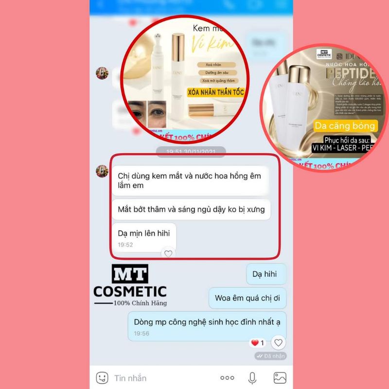 Kem mắt vi kim IDENEL 20ml - kết hợp giữa công nghệ vi kim sinh học và peptide - xóa nhăn thần tốc - Hàn Quốc