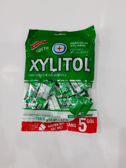 KẸO GUM KHÔNG ĐƯỜNG XYLITOL I COOL, VIỆT QUẤT, CHANH BẠC HÀ I 55 GÓI/ BỊCH