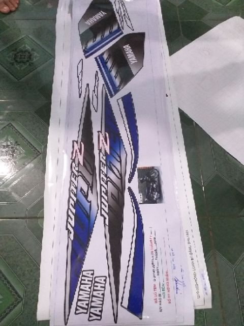 Tem rời dán xe jupiter chất liệu shinlung