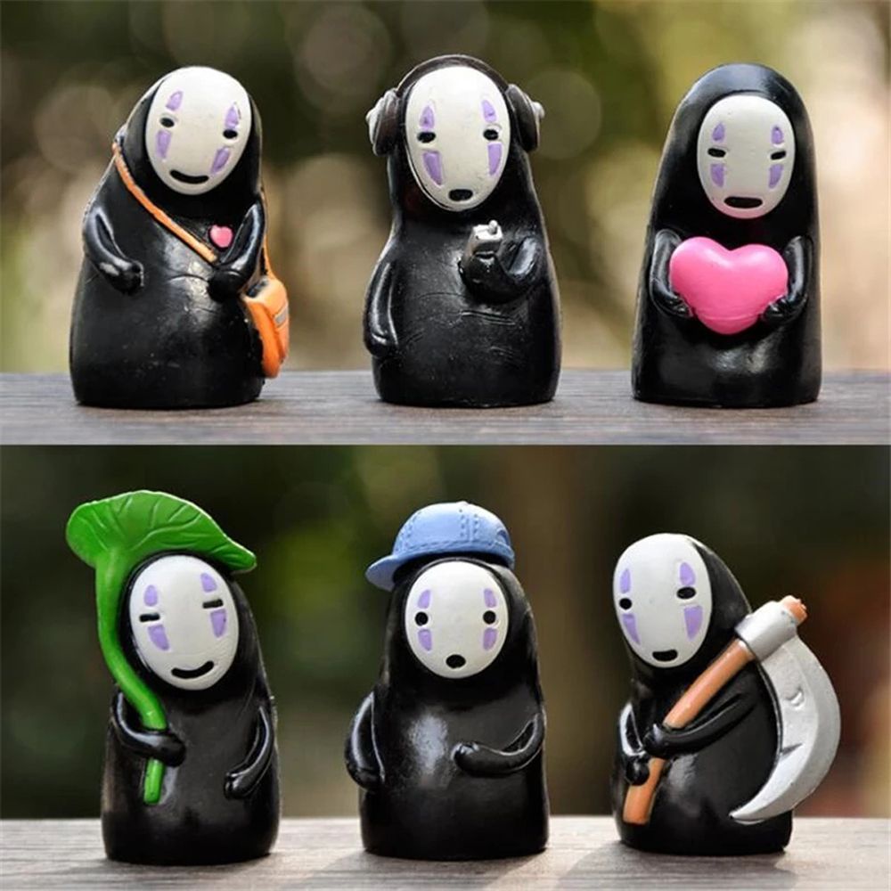 BERNARDO Japan Anime Anime Spirited Away Collection Gifts Gost Action Figure No Face Man Figure Collection Model Figure Toys Model Toy Home Decor Toy Gifts Faceless Man