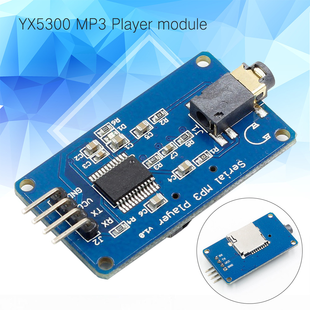 Mô Đun Điều Khiển Máy Nghe Nhạc Mp3 Mp3 Hỗ Trợ Micro Sd / Sdhc Cho Arduino / Avr / Arm / Pic 3.2-5.2v Dc