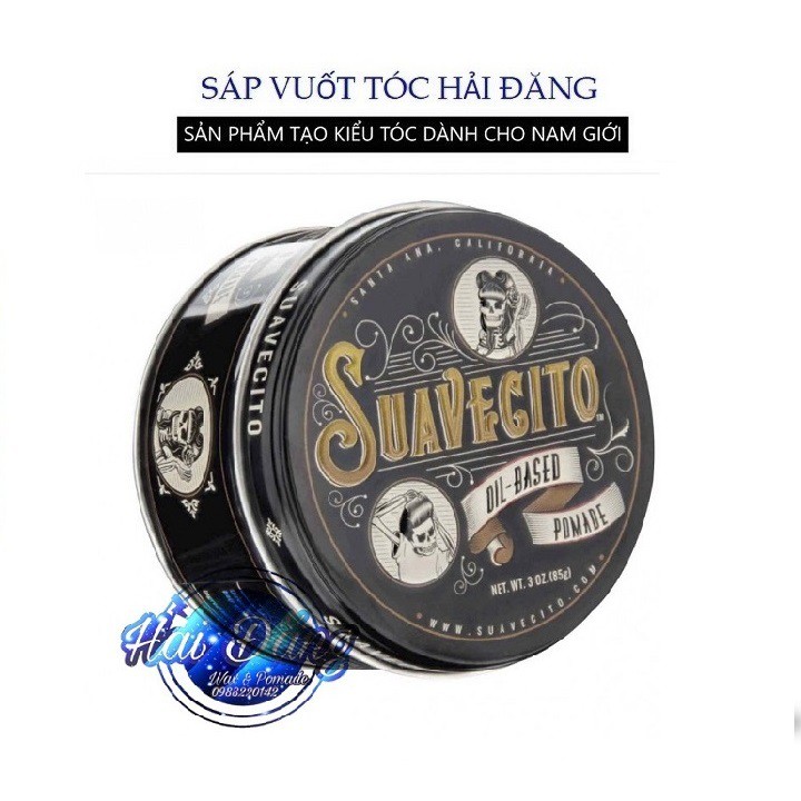 [Hàng Nhập Khẩu] Sáp vuốt tóc SUAVECITO OIL BASED Pomade - 100g - Chính hãng USA