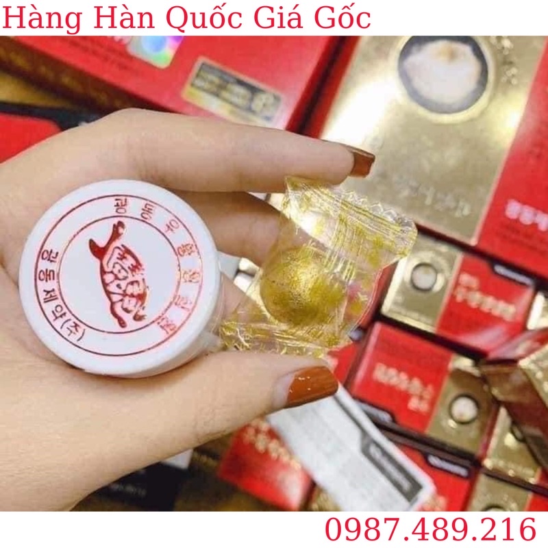 An Cung Ngưu Hoàng Hoàn  Hàn Quốc, Hộp Gỗ 10 Viên, Giúp Bổ Não, Ngăn Ngừa Tai Biến, Đột Quỵ