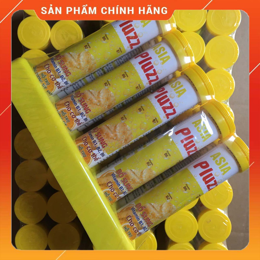 VIÊN SỦI ASIA PLUZZ Vị Cam  Tuýp 20 viên.