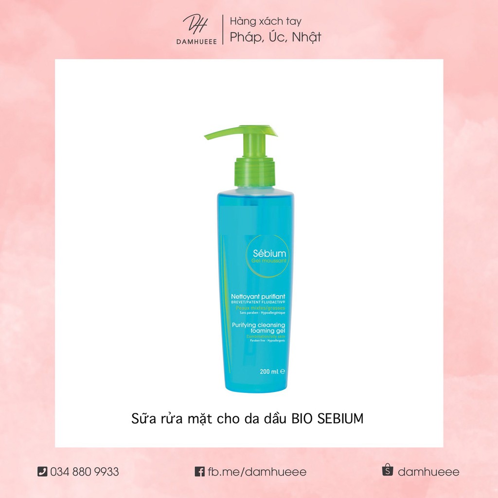 Sữa rửa mặt Bio (beaute) Sebium cho da dầu