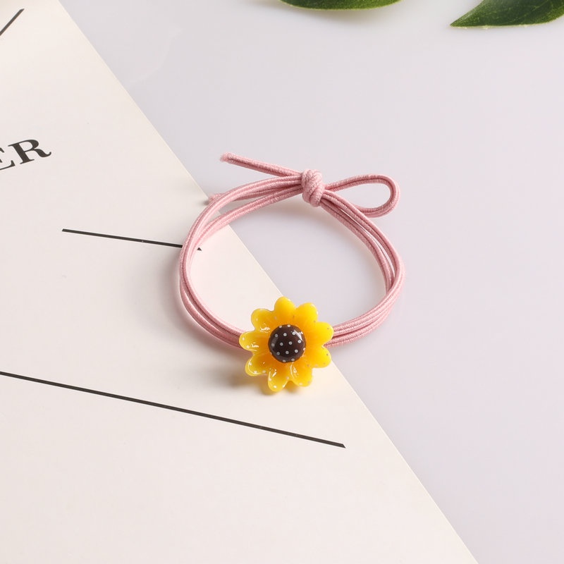 Dây Buộc Tóc Hoa Hướng Dương - Chun Buộc Tóc Cao Su Bền Đẹp Clovershop68