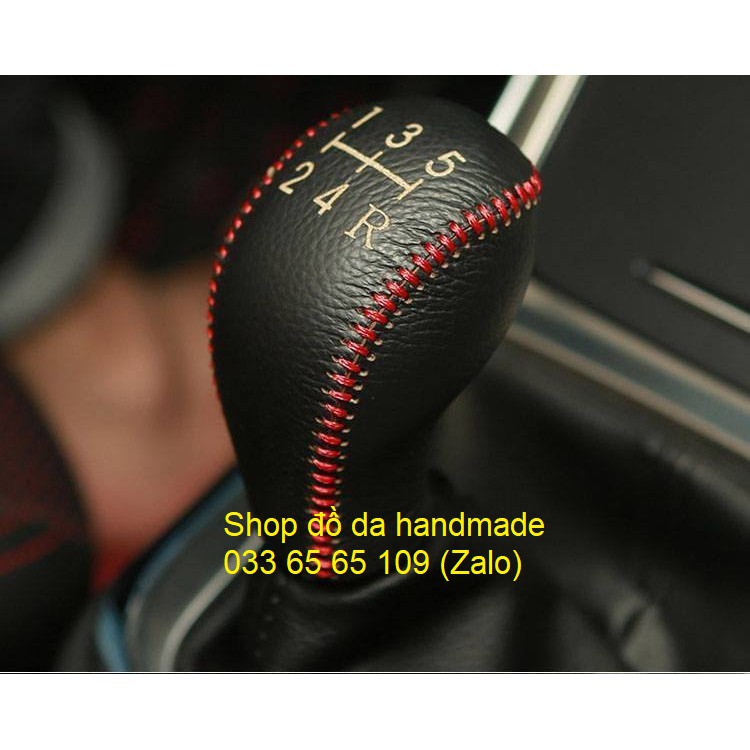 Bọc da cần số + phanh tay xe Hyundai I10 số sàn