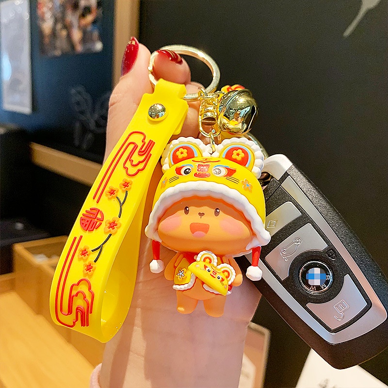 Móc Khóa Nhỏ Hình Hổ Hoạt Hình Sáng Tạo