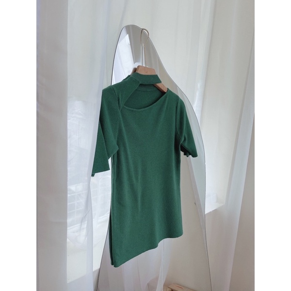 Annie shirt - áo len tăm thiết kế khoét vai