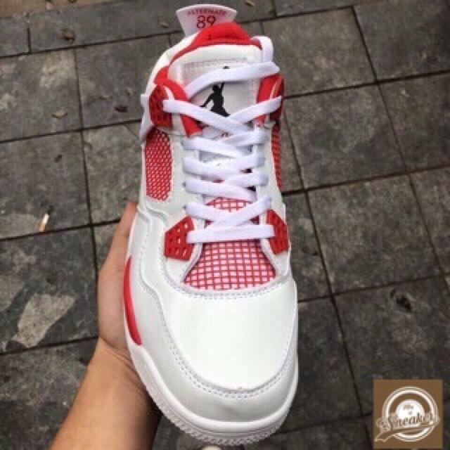 Tết🌺 Giày - Giầy thể thao sneaker AIR JORDAN 4 trắng đỏ thời trang nam, nữ dạo phố Còn Hàng ! ! ! ? ! ! 2020 new . * ' '