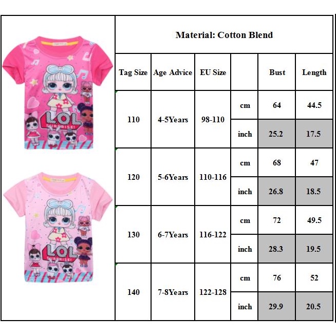 Áo Thun Tay Ngắn Cổ Tròn Dễ Thương Cho Bé Gái