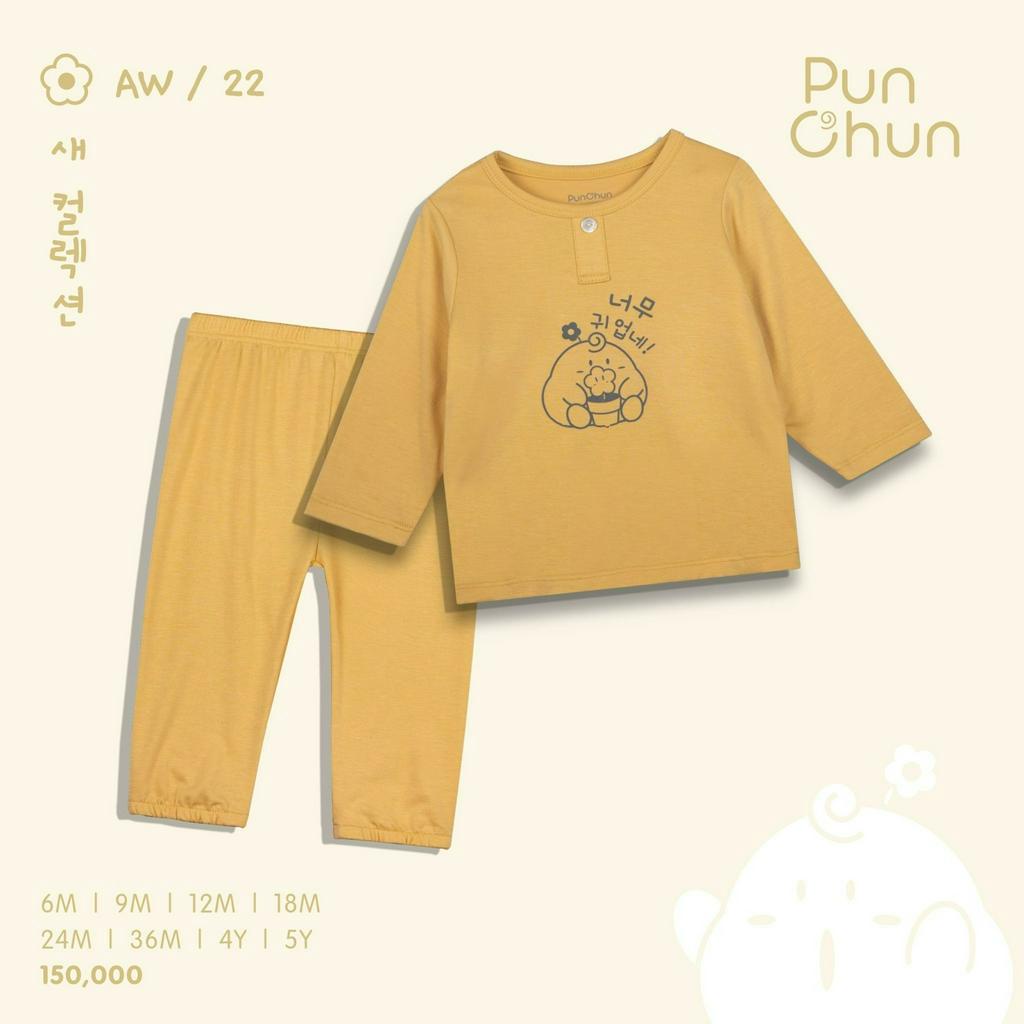 Bộ Quần Áo Dài Tay Cổ Trụ PUNCHUN AW22D5