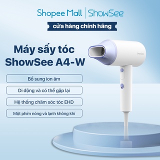 Máy sấy tóc bổ sung ion âm Showsee A4 gấp gọn, cân bằng nhiệt độ, tạo kiểu bảo vệ tóc - BH 6 tháng