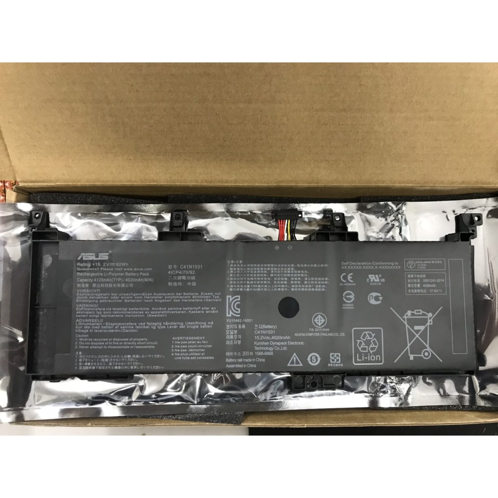 Pin Asus ROG Strix GL502VT GL502VS GL502VY GL503GE C41N1531 Battery