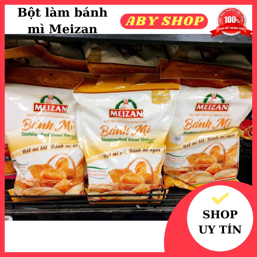 Bột làm bánh mì Meizan 1kg ⚡ GIÁ SỐC ⚡ bột làm bánh mì thơm ngon tại nhà đơn giản hiệu quả