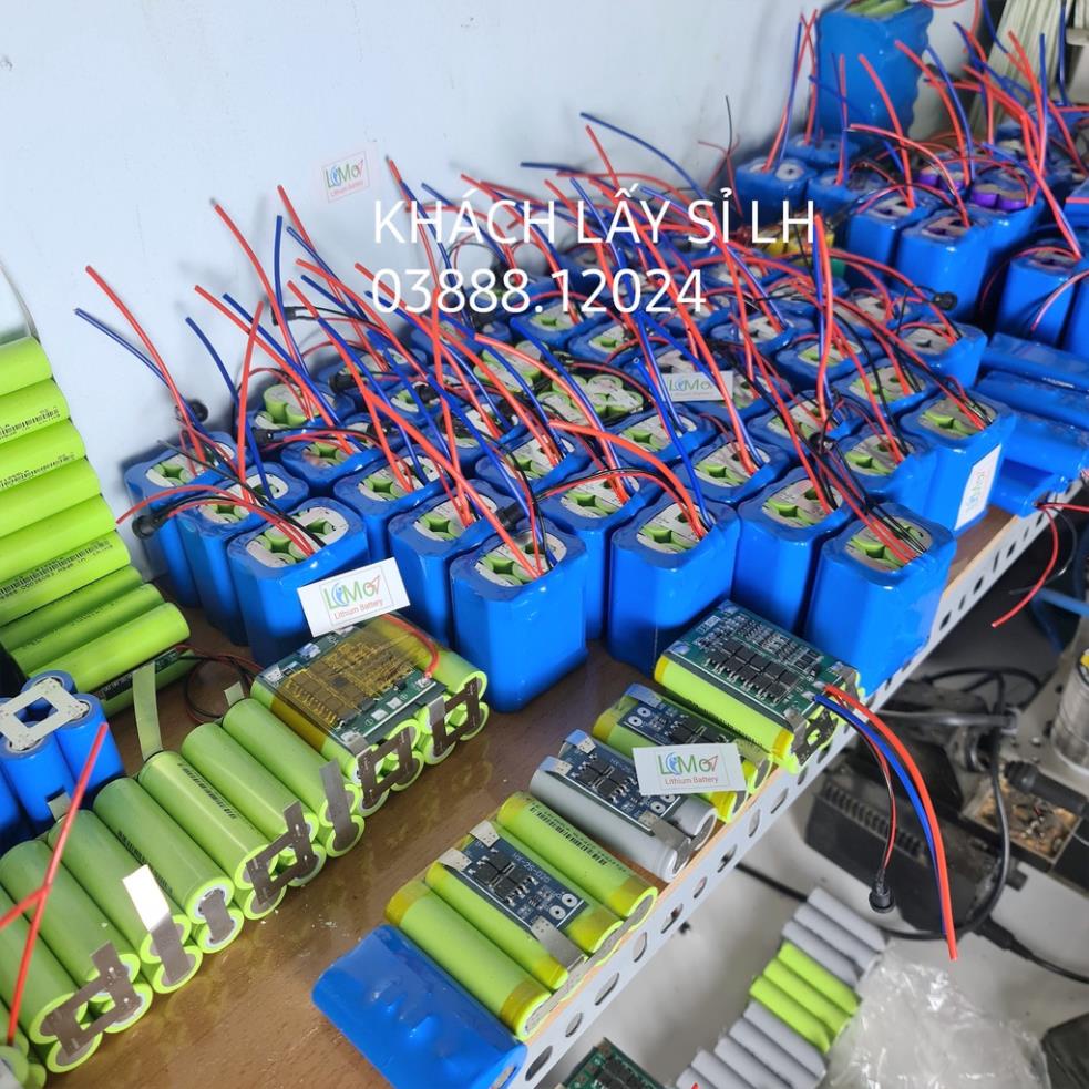 Khối pin 2S 7.2V - 8.4V  dòng xả cao cho máy bắt vít, pin máy khoan, đèn... Pin Lithium 18650 2S 8.4V - LIMO