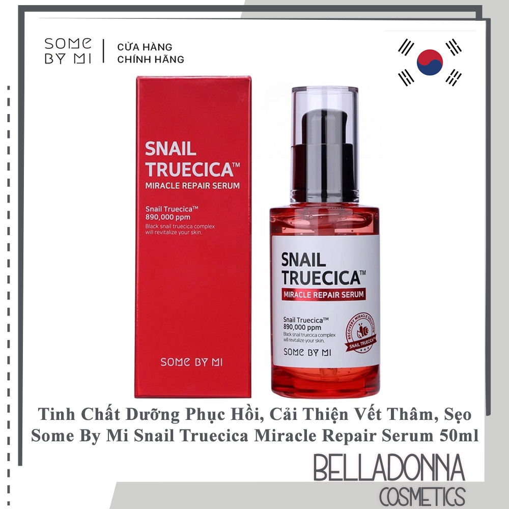 [CHÍNH HÃNG] Tinh Chất Dưỡng Phục Hồi, Cải Thiện Vết Thâm, Sẹo Some By Mi Snail Truecica Miracle Repair Serum 50ml