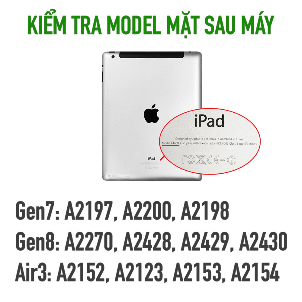 Bao da Kaku/ Kuke hỗ trợ smart cover cho iPad Air 1 2 3 4 / Gen 5 6 7 8 / Pro 9.7in 10.2in 11in 10.5in 10.9in 2019 2020