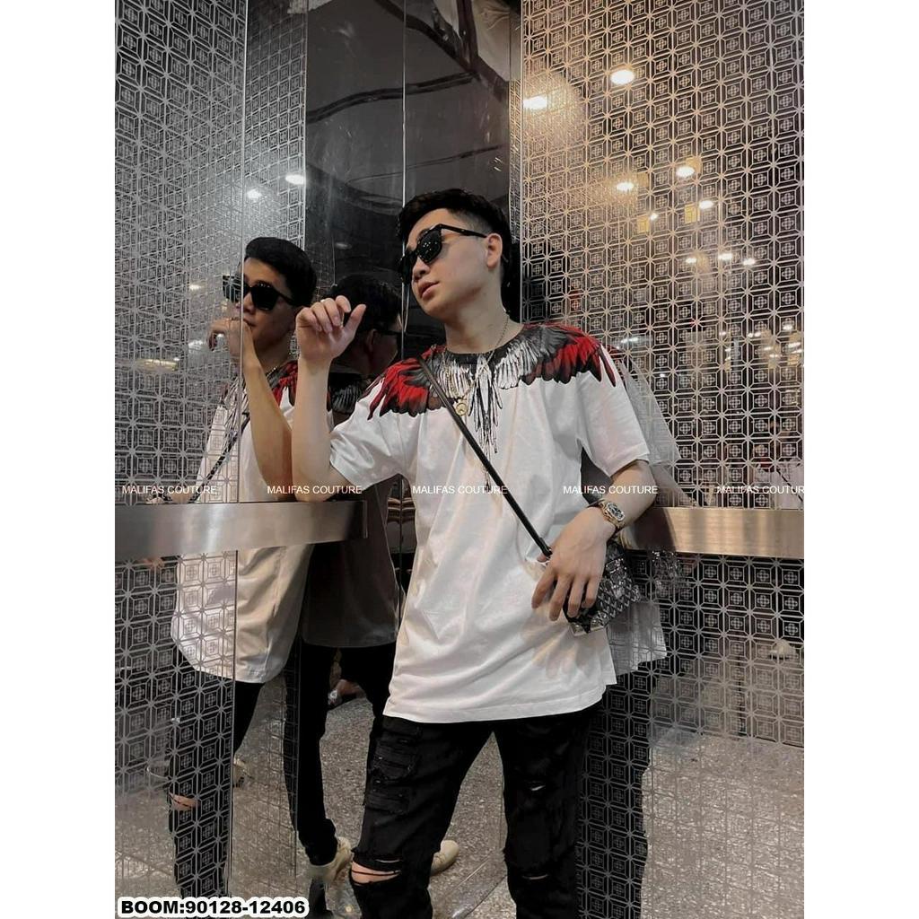 🔥Hot🔥Áo thun Marcelo Burlon cánh đỏ thiết kế hot trend Nam nữ New 2023