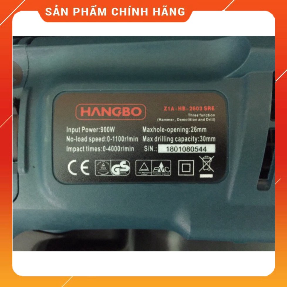 Khoan 3 chức năng Hangbo 900w 2603 .