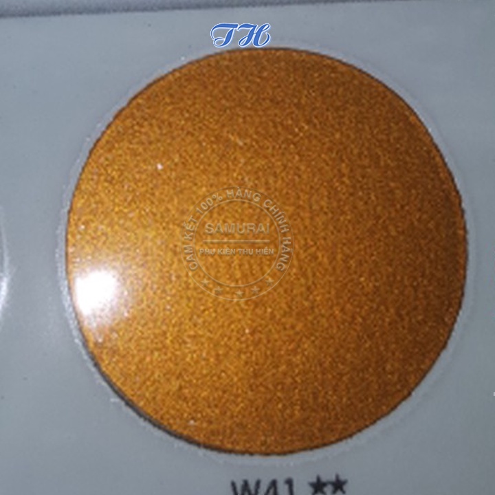 Combo 4 chai sơn samurai W41** Màu đồng gồm: uch210 - 3/124 - W41 - k1k - giấy nhám p800