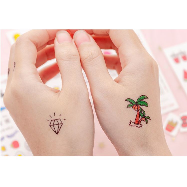 Hình Xăm Dán Mini Tattoo Chống Thấm Nước Nghệ Thuật Cá Tính Hàn Quốc Hot Trend - Phần 4