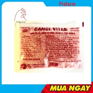 Một gói 100gr canci vitab phòng bại liệt, yếu chân, còi xương, vỏ trứng dày cho vật nuôi
