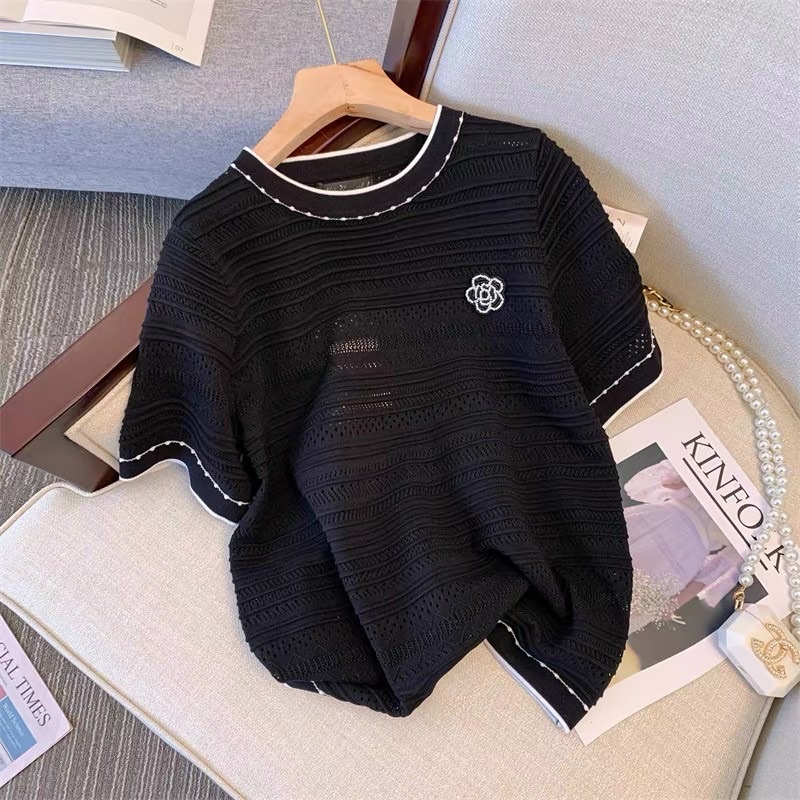 Áo len sợi cộc tay hàng quảng châu chất đẹp