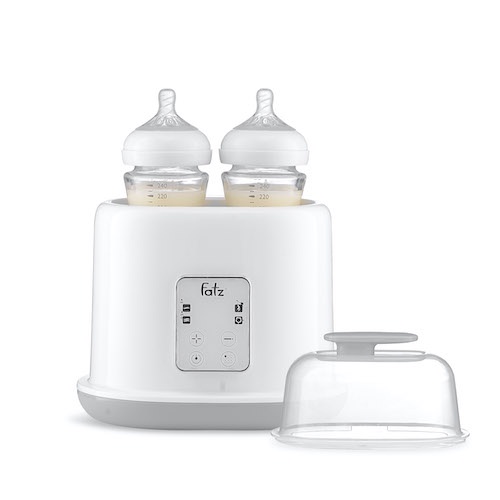 Máy hâm sữa - tiệt trùng điện tử 2 bình cổ rộng Duo 2 Fatzbaby FB3223SL