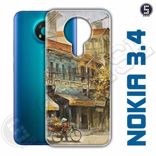 Ốp điện thoại Nokia 3.4 Dẻo Chống Shock Nhiều Mẫu Tuyển Tập 14 Phố Cổ Sơn Dầu A923-CL14