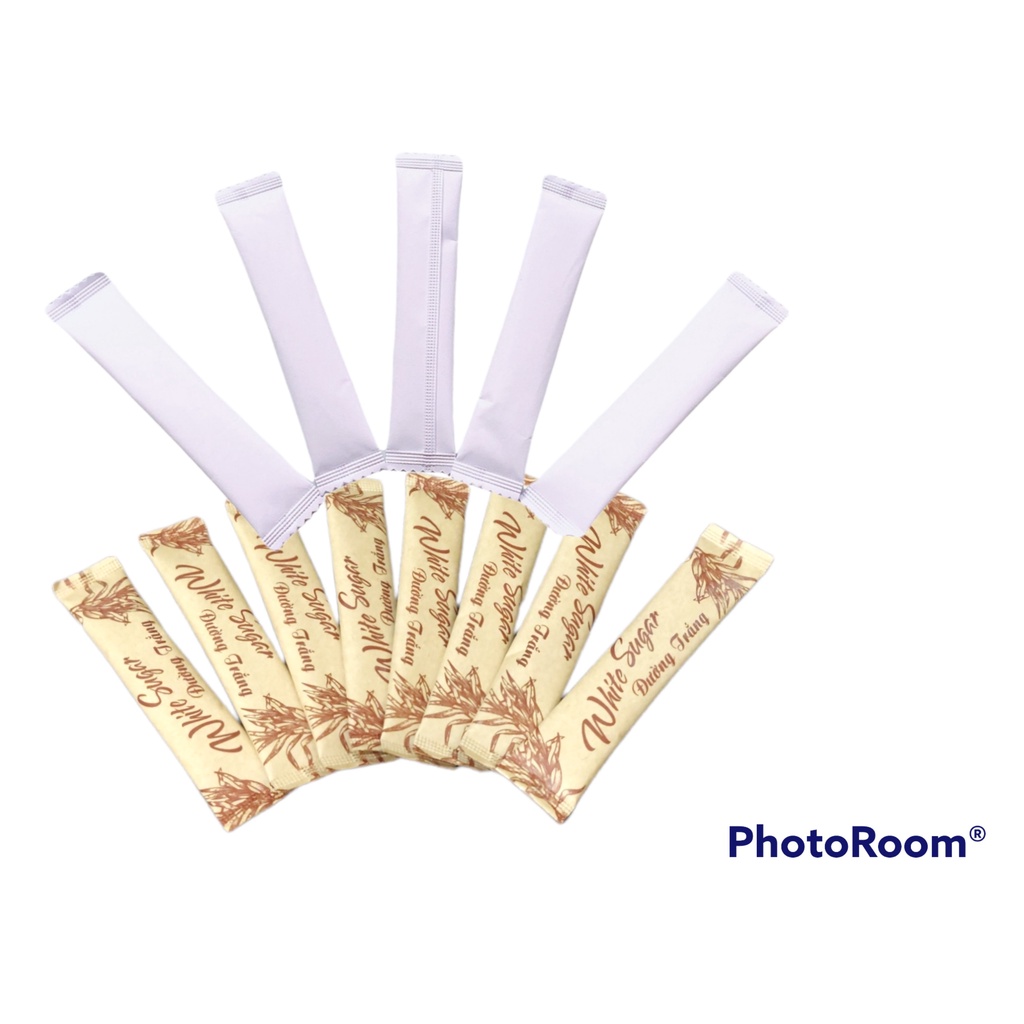 Đường gói nhỏ tiện lợi dùng uống cà phê, đường gói nhỏ giấy trắng ,giấy nâu-5gram -THẾGIOIINAN2021