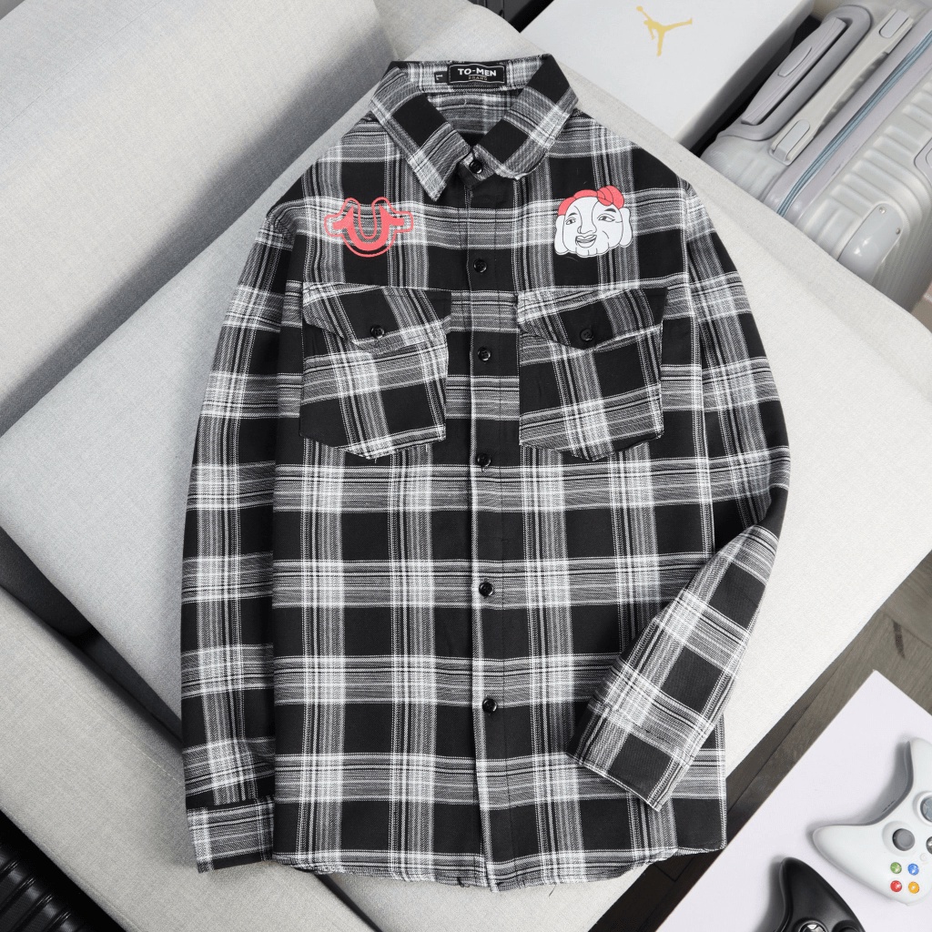 FREE SHIP ÁO SƠ MI NAM UVISSUE ÔNG ĐỊA THẦN TÀI ĐEM LẠI MAY MẮN CHẤT VẢI CARO NỈ MỀM MỊN MÁT HOT TREND Thời Trang HHP Fa